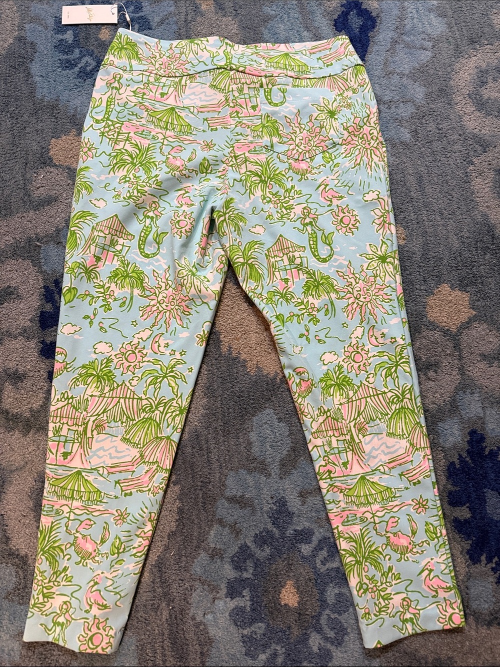 Lilly Pulitzer Fairway performance twill Corso Pant in amazing print! size 16 - Picture 10 of 10